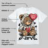 Reverse Metallic 5s DopeSkill T-Shirt Broken Bear Graphic