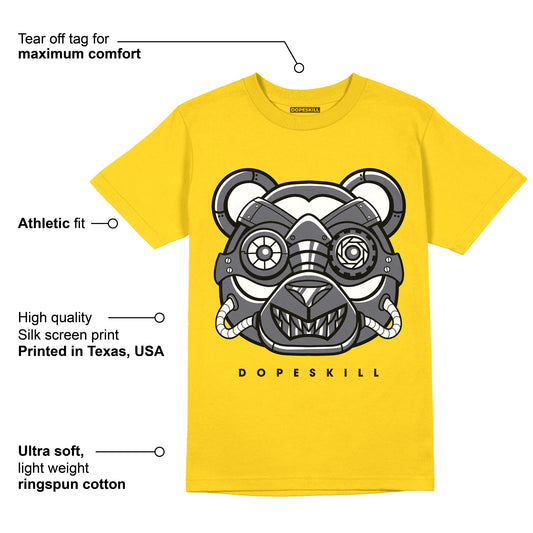 AJ 4 Lightning DopeSkill Tour Yellow T-shirt Robo Bear Graphic