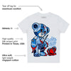 Powder Blue 9s DopeSkill Toddler Kids T-shirt Broken Heart Graphic