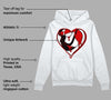 Black Toe 1s DopeSkill Hoodie Sweatshirt Heart AJ 1 Graphic