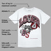 Burgundy 5s DopeSkill T-Shirt Loser Lover Graphic