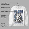 Midnight Navy 3s DopeSkill Sweatshirt Real Lover Graphic