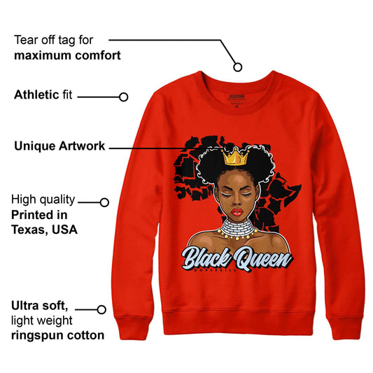 Toro Bravo 6s DopeSkill Varsity Red Sweatshirt Black Queen Graphic