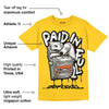 Vivid Sulfur 4s DopeSkill Yellow T-shirt Paid In Full Graphic