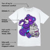 Dunk Purple Championship Court White DopeSkill T-Shirt Bear Steals Sneaker Graphic