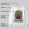 Olive Collection DopeSkill Sweatshirt New Trapped Graphic