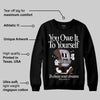 Harris Tweed x Denim Turquoise Dunk DopeSkill Sweatshirt Owe It To Yourself Graphic