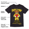 Black Tour Yellow AJ 4 Thunder DopeSkill T-Shirt Fake Love Graphic