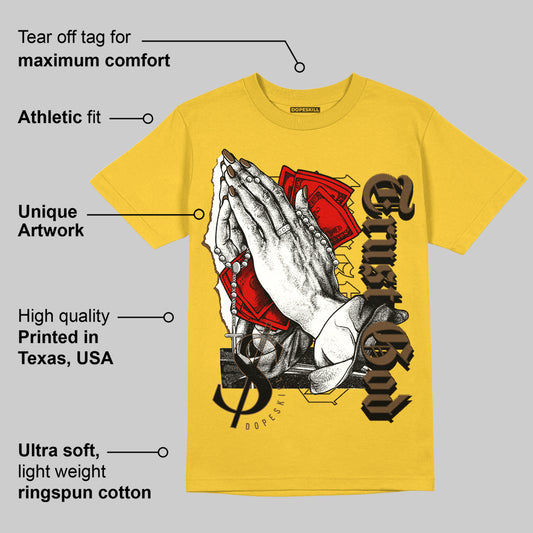 Yellow Collection DopeSkill Gold T-shirt Trust God Graphic