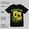 Neon Green Collection DopeSkill T-Shirt Feeling Lucky Graphic
