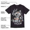 Black Cement 1s Low OG DopeSkill T-Shirt Smile Through The Pain Graphic