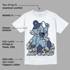 Diffused Blue Sail Grey White 1s DopeSkill T-Shirt MOMM Bear Graphic