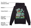 Green Glow 3s DopeSkill Hoodie Sweatshirt Born To Be Rich Graphic