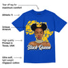 Laney 14s DopeSkill Varsity Royal T-shirt Black Queen Graphic