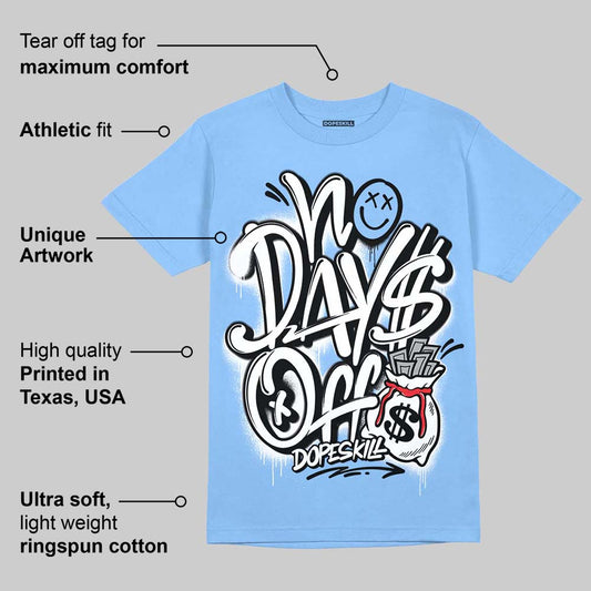 Knu Stack Vintage Satin Dream Blue DopeSkill Blue T-shirt No Days Off Graphic