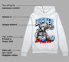 Powder Blue 9s DopeSkill Hoodie Sweatshirt Sick Bear Graphic