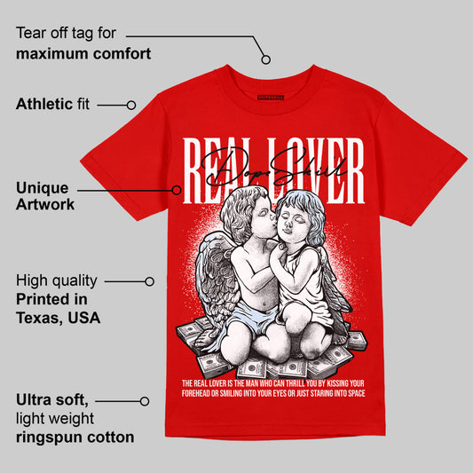 Cherry 11s DopeSkill Varsity Red T-shirt Real Lover Graphic