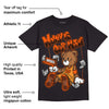 Brilliant Orange 12s DopeSkill T-Shirt Money Is Our Motive Bear Graphic