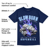 Georgetown 5s DopeSkill Midnight Navy T-shirt Slow Burn Graphic