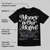 Leather Curb Sneakers White Anthracite DopeSkill T-Shirt Money Is Our Motive Typo Graphic