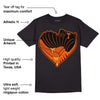 Brilliant Orange 12s DopeSkill T-Shirt Heart AJ 12 Graphic