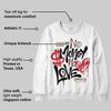 Olive 9s DopeSkill Sweatshirt No Money No Love Typo Graphic