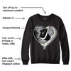 Black Cement 1s Low OG DopeSkill Sweatshirt Heart AJ 1 Graphic