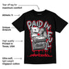 AJ 4 Bred DopeSkill T-Shirt Paid In Full Graphic