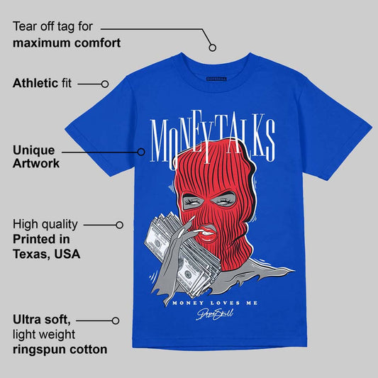 Blueberry 12s DopeSkill Royal T-shirt Money Talks Graphic