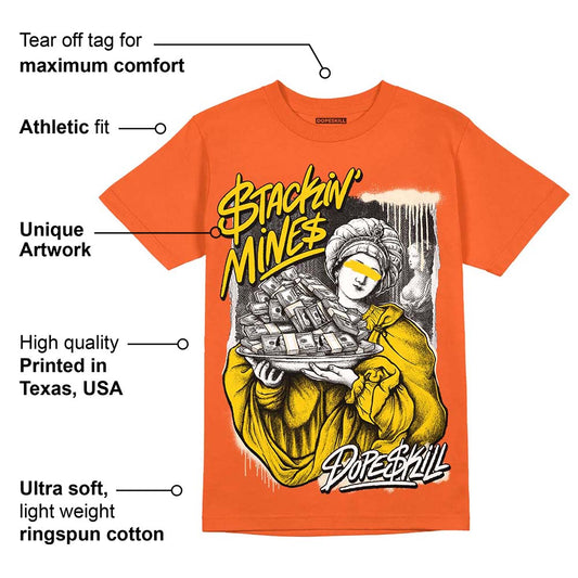 Georgia Peach 3s DopeSkill Orange T-shirt Stackin Mines Graphic