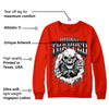 Red Foam Runner DopeSkill Vermillion Red Sweatshirt Trapped Halloween Graphic