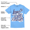 AJ 6 University Blue DopeSkill University Blue T-Shirt LOVE Graphic