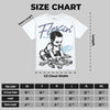 Diffused Blue 11s DopeSkill Oversize Print T-Shirt Flexin' Graphic