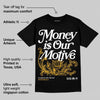 Max 96 Varsity Maize DopeSkill T-Shirt Money Is Our Motive Typo Graphic