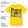 Yellow Ochre 6s DopeSkill Yellow T-shirt Protect Me From Evil Graphic