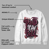 Burgundy 5s DopeSkill Sweatshirt New Paid In Full Graphic