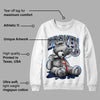 Midnight Navy 3s DopeSkill Sweatshirt Sick Bear Graphic