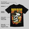 Yellow 'Drip or Die' DopeSkill Graphic T-Shirt