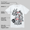 White Cement 4s DopeSkill T-Shirt Smile Through The Pain Graphic