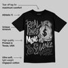 Black Cat 4s DopeSkill T-Shirt Real Ones Move In Silence Graphic