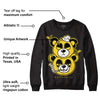 Black Tour Yellow AJ 4 Thunder DopeSkill Sweatshirt New Double Bear Graphic