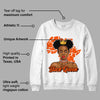 Orange Milk DopeSkill Sweatshirt Black Queen Graphic