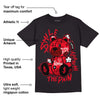 AJ 4 Red Thunder DopeSkill T-shirt Smile Through The Pain Graphic