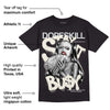 Black Cement 1s Low OG DopeSkill T-Shirt Stay It Busy Graphic