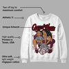 Burgundy 5s DopeSkill Sweatshirt Queen Of Hustle Graphic