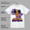 Field Purple 12s DopeSkill T-Shirt Black Queen Graphic