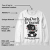 Black Cat 3s DopeSkill Sweatshirt Owe It To Yourself Graphic