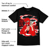 AJ 9 Chile Red DopeSkill T-Shirt Money Is The Motive Graphic