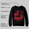 Red Collection DopeSkill Sweatshirt Thief In The Night Graphic