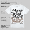 Olive 9s DopeSkill T-Shirt Money Is Our Motive Typo Graphic